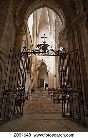 Lateral Nave In Saint-Quiriace Collegiate Church, Provins, Seine-Et-Marne, France View Large Photo Image Stock Photo - Lateral Nave In Saint-Quiriace Collegiate Church, Provins, Seine-Et-Marne, France. Fotosearch