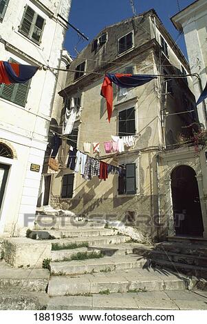 Laundry In Old Town View Large Photo Image Stock Photography - Laundry In Old Town. Fotosearch