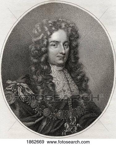 Stock Photo - Laurence Hyde 1St Earl Of Rochester 1641 ÃƒÆ’Ã‚Â» 1711 English Statesman And Writer Engraved By Bocquet From The Book A Catalogue Of Royal And Noble Authors Volume Iv Published 1806. Fotosearch