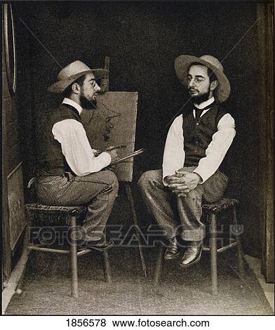 Stock Photo - Lautrec From A Double Photograph Henri Marie Raymond De Toulouse-Lautrec Monfa 1864-1901 French Painter Printmaker Draftsman And Illustrator From The Book Toulouse Lautrec By Gerstle Mack Published 1938. Fotosearch