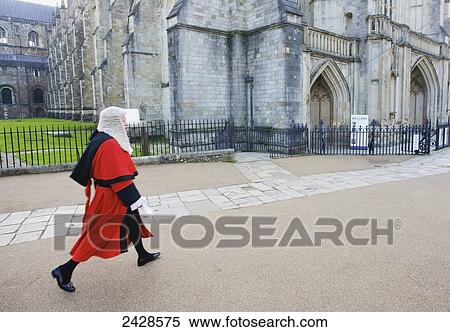 Stock Photography - Law day at Winchester Cathedral; Winchester, Hampshire, England. Fotosearch