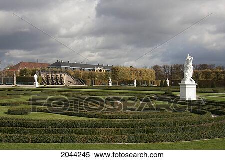 Stock Photography - Lawn Garden In Herrenhausen Gardens, Hannover, Lower Saxony, Germany. Fotosearch
