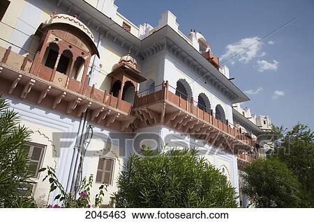 Stock Image - Laxmi Vilas Palace, Bharatpur, Rajasthan, India. Fotosearch