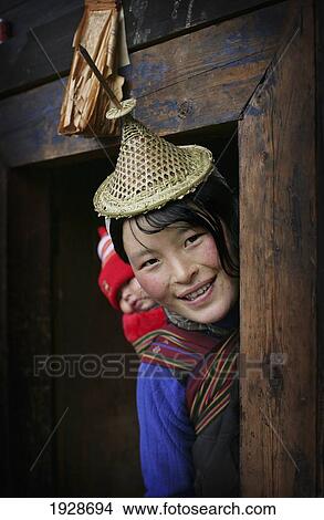 Picture - Laya Tribe, Layap People. Fotosearch