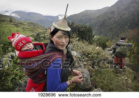 Laya Tribe, Layap People View Large Photo Image Stock Photograph - Laya Tribe, Layap People. Fotosearch