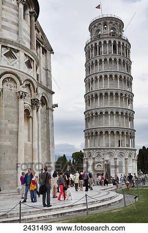 Leaning Tower of Pisa; Pisa, Tuscany, Italy View Large Photo Image Stock Image - Leaning Tower of Pisa; Pisa, Tuscany, Italy. Fotosearch