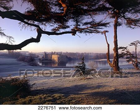 Stock Image - Leeds Castle; Kent, England. Fotosearch
