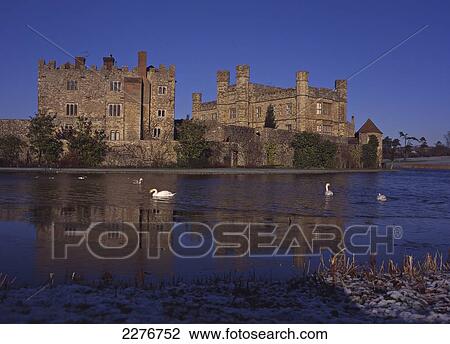 Stock Image - Leeds Castle; Kent, England. Fotosearch