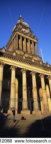 Leeds Town Hall, Leeds, West Yorkshire, England, Uk View Large Photo Image Stock Photo - Leeds Town Hall, Leeds, West Yorkshire, England, Uk. Fotosearch