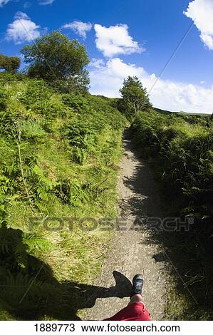 Leg Of Male Walker Walking Along Country Footpath View Large Photo Image Stock Image - Leg Of Male Walker Walking Along Country Footpath. Fotosearch