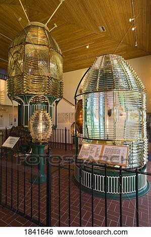 Stock Photograph - Lens Display In Ponce Inlet Lighthouse Museum; Daytona Beach, Florida, Usa. Fotosearch