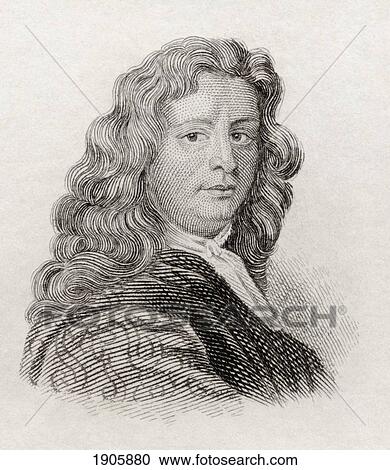 Stock Image - Leonard Plukenet, 1641 To 1706. English Botanist, Royal Professor Of Botany And Gardener To Queen Mary. From Crabb's Historical Dictionary Published 1825.. Fotosearch
