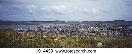 Stock Image - Lerwick Harbour. Fotosearch