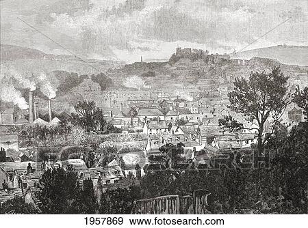 Stock Photo - Lewes, East Sussex, England In The Late 19Th Century. From Our Own Country Published 1898. Fotosearch