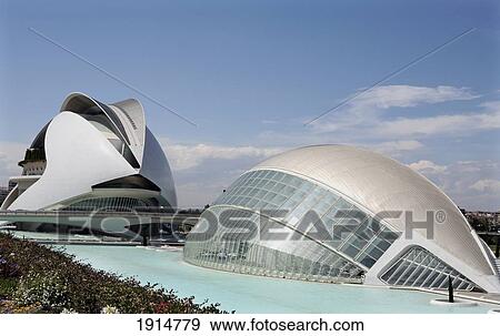 Stock Photo - L'hemisferic Building. Fotosearch
