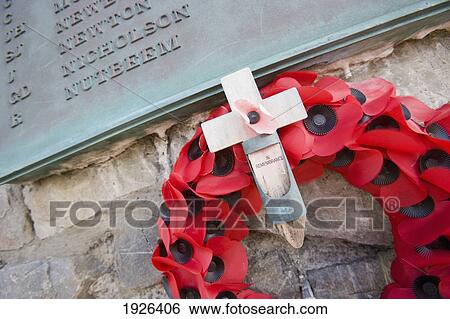 Stock Photograph - Liberation Memorial To 1982 Conflict. Fotosearch