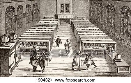 Library Of The University Of Leiden In The 17Th Century, Showing Chained Books. From Les Artes Au Moyen Age, Published Paris 1873. View Large Photo Image Stock Photo - Library Of The University Of Leiden In The 17Th Century, Showing Chained Books. From Les Artes Au Moyen Age, Published Paris 1873.. Fotosearch
