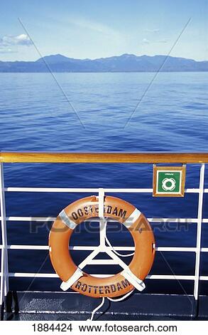 Life Ring On Railing Of Cruise Ship View Large Photo Image Picture - Life Ring On Railing Of Cruise Ship. Fotosearch