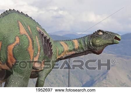 Life-size model of a Dinosaur on display at the Cretacic Park by Cal Orck'o, Chuquisaca Department, Bolivia View Large Photo Image Stock Photo - Life-size model of a Dinosaur on display at the Cretacic Park by Cal Orck'o, Chuquisaca Department, Bolivia. Fotosearch