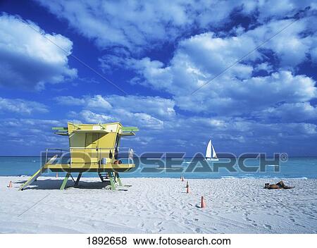 Lifeguard Hut On Beach View Large Photo Image Stock Photo - Lifeguard Hut On Beach. Fotosearch