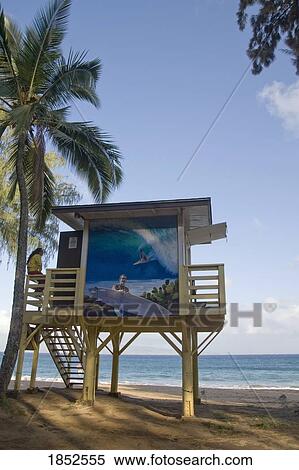 Lifeguard Station, Maui, Hawaii, Usa View Large Photo Image Stock Photography - Lifeguard Station, Maui, Hawaii, Usa. Fotosearch