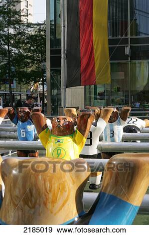 Stock Photo - Lifesize Table Football, Berlin, Germany.. Fotosearch