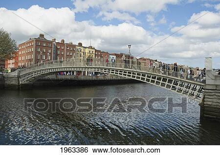 Stock Photograph - Liffey Bridge, Dublin, Ireland. Fotosearch