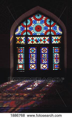 Light Shining Through Stained Glass Window At Nasir Al Malik Mosque View Large Photo Image Stock Photo - Light Shining Through Stained Glass Window At Nasir Al Malik Mosque. Fotosearch
