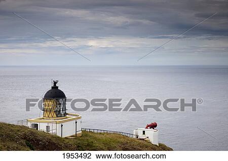 Lighthouse And Foghorn Along The Coast; St. Abb's Head Scottish Borders Scotland View Large Photo Image Stock Image - Lighthouse And Foghorn Along The Coast; St. Abb's Head Scottish Borders Scotland. Fotosearch