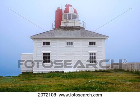 Stock Photo - Lighthouse At Cape Spear, Newfoundland. Fotosearch