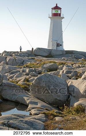 Stock Photography - Lighthouse At Peggy's Cove, Nova Scotia. Fotosearch
