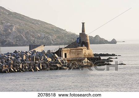 Stock Photo - Lighthouse, Cirkewwa, Malta. Fotosearch