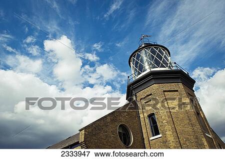 Stock Photo - Lighthouse In Docklands; London, Uk. Fotosearch