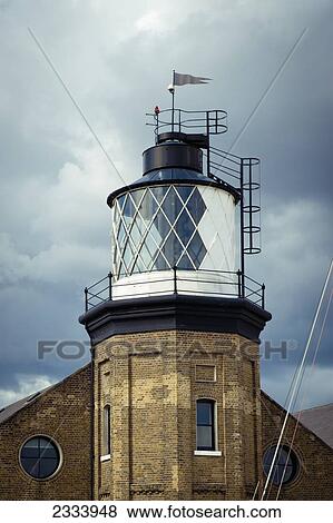 Stock Photo - Lighthouse In Docklands; London, Uk. Fotosearch