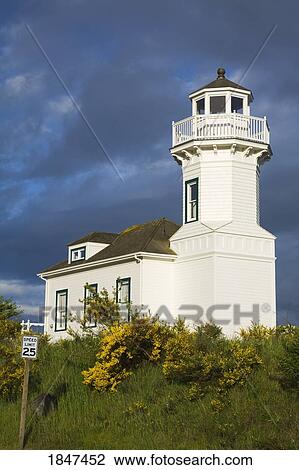 Lighthouse Replica In Port Townsend; Washington State, Usa View Large Photo Image Stock Image - Lighthouse Replica In Port Townsend; Washington State, Usa. Fotosearch