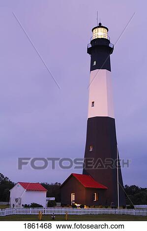 Stock Photo - Lighthouse, Tybee Island, Georgia, Usa. Fotosearch
