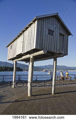 Lightshed, Sculpture By Liz Magor In Coal Harbor, Vancouver, British Columbia, Canada View Large Photo Image Stock Image - Lightshed, Sculpture By Liz Magor In Coal Harbor, Vancouver, British Columbia, Canada. Fotosearch