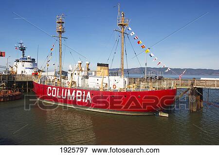 Lightship Columbia And Columbia River Maritime Museum; Astoria, Oregon, United States Of America View Large Photo Image Stock Photo - Lightship Columbia And Columbia River Maritime Museum; Astoria, Oregon, United States Of America. Fotosearch