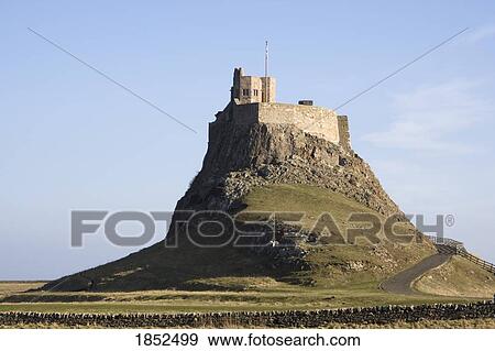 Stock Photo - Lindisfarne Castle, Holy Island; Northumberland, England. Fotosearch