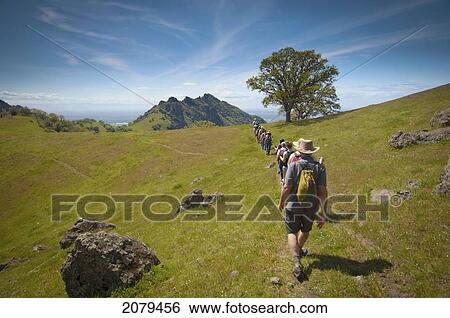Line Of Hikers Across Hill In Sutter Buttes; California United States Of America View Large Photo Image Stock Photograph - Line Of Hikers Across Hill In Sutter Buttes; California United States Of America. Fotosearch