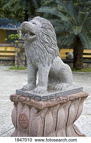 Lion Statue At Long Son Pagoda; Nha Trang, Southern Vietnam Region, Vietnam View Large Photo Image Stock Image - Lion Statue At Long Son Pagoda; Nha Trang, Southern Vietnam Region, Vietnam. Fotosearch