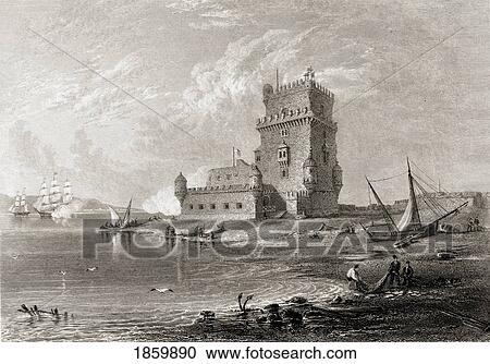 Lisbon, Belem Castle. From The Original Painting By Lt. Col. Batty F. R. S. From The Book “Select Views Of Some Of The Principal Cities Of Europe†Published London 1832. Engraved By R. Brandard. View Large Photo Image Stock Image - Lisbon, Belem Castle. From The Original Painting By Lt. Col. Batty F. R. S. From The Book “Select Views Of Some Of The Principal Cities Of Europe†Published London 1832. Engraved By R. Brandard.. Fotosearch