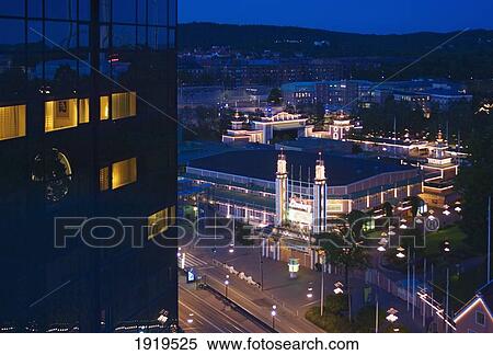 Liseberg Ausement Park At Night, Gothenberg, Sweden View Large Photo Image Stock Photography - Liseberg Ausement Park At Night, Gothenberg, Sweden. Fotosearch