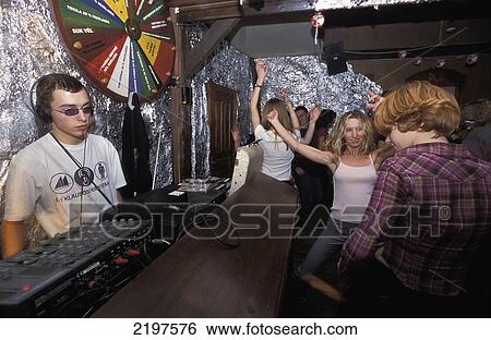 Stock Photograph - Lithuania, Pub; Vilnius. Fotosearch