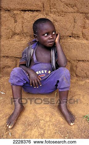 Stock Photograph - Little Boy, Mwanza, Tanzania. Fotosearch