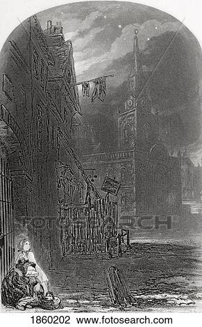 Stock Image - Little Dorrit's Party. Illustration From The Charles Dickens Novel Little Dorrit By H. K. Browne Known As Phiz. Fotosearch