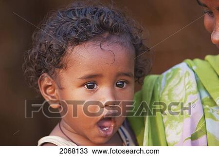 Stock Image - Little Girl, Rajgir, Bihar, India. Fotosearch