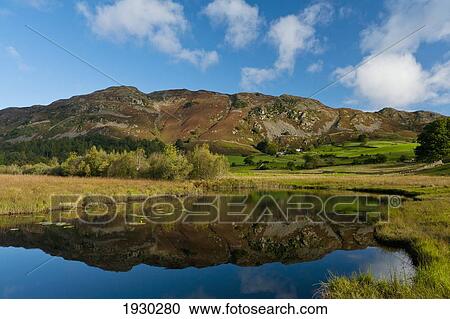 Stock Image - Little Langdale, Lake District National Park, Cumbria, England. Fotosearch
