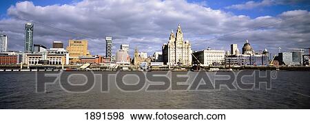 Liverpool Skyline View Large Photo Image Stock Photo - Liverpool Skyline. Fotosearch