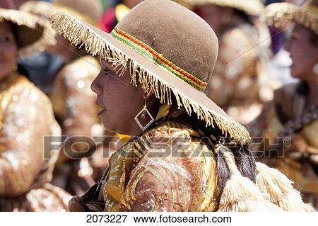 Llamerada Dancer In The Procession Of The Carnaval De Oruro, Oruro, Bolivia View Large Photo Image Stock Photo - Llamerada Dancer In The Procession Of The Carnaval De Oruro, Oruro, Bolivia. Fotosearch